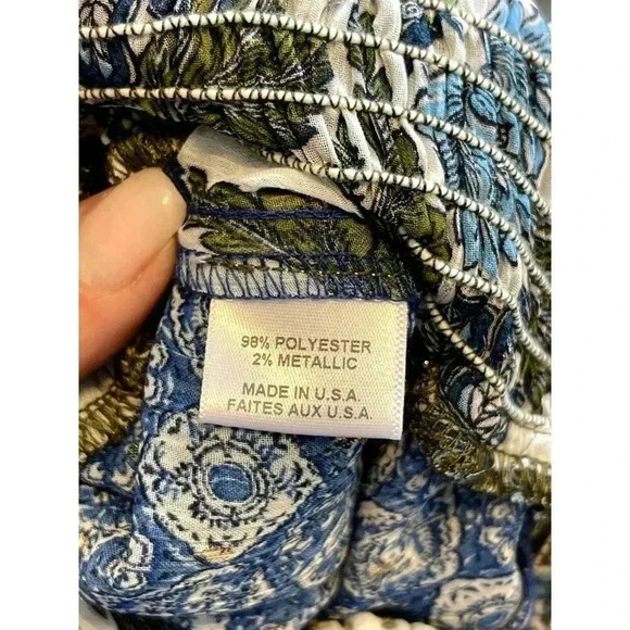 NWT MISA Los Angeles REVOLVE Zoe Maxi SKIRT Flora Azulia and Blue Astra Size XS - Picture 9 of 10